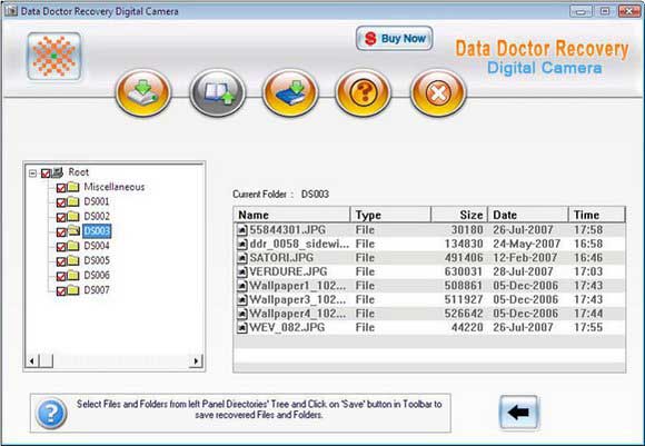 Screenshot of Digital Camera Photos Recovery Software