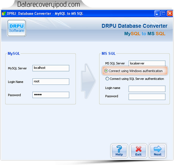 MySQL to MSSQL database converter