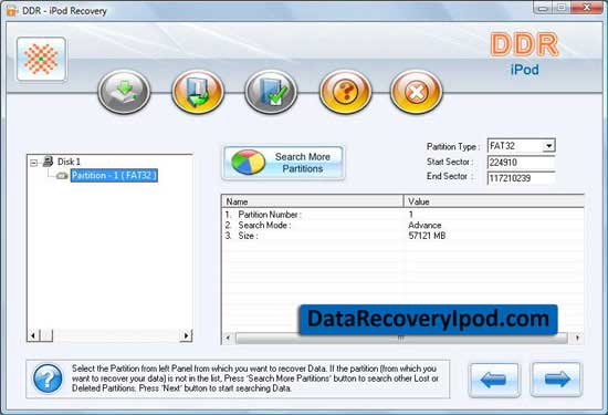 Data Recovery ipod screenshot