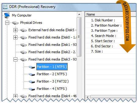 Software Windows Data Recovery screenshot