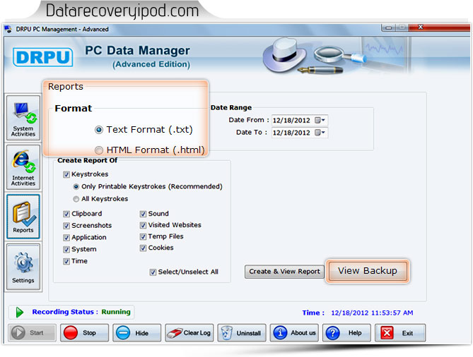 Advance Keylogger Software