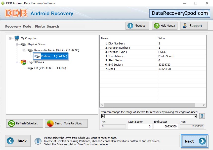 Select Partition