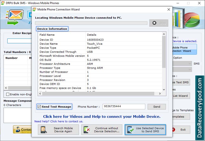 Import and Composing SMS