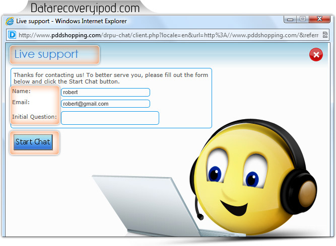 Live web chat software