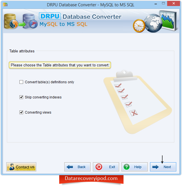 MySQL to MS SQL database converter