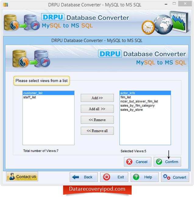 MySQL to MS SQL database converter